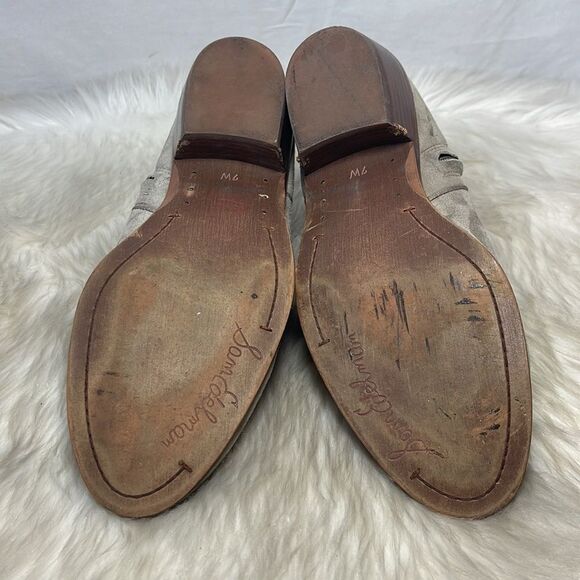 Sam Edelman Petty Tan Suede Booties Sz 7 - Picture 8 of 9